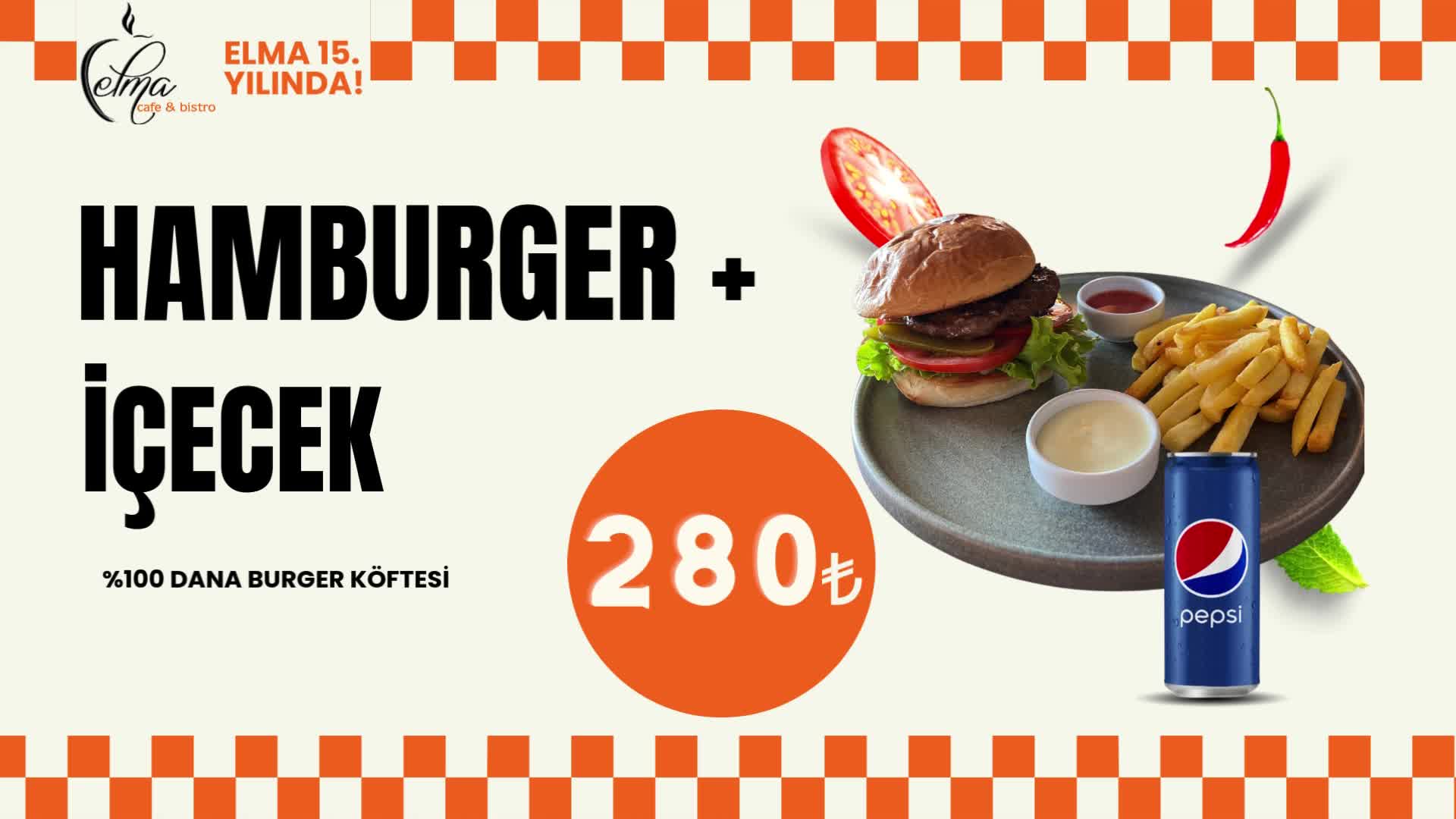 Hamburger +İçecek