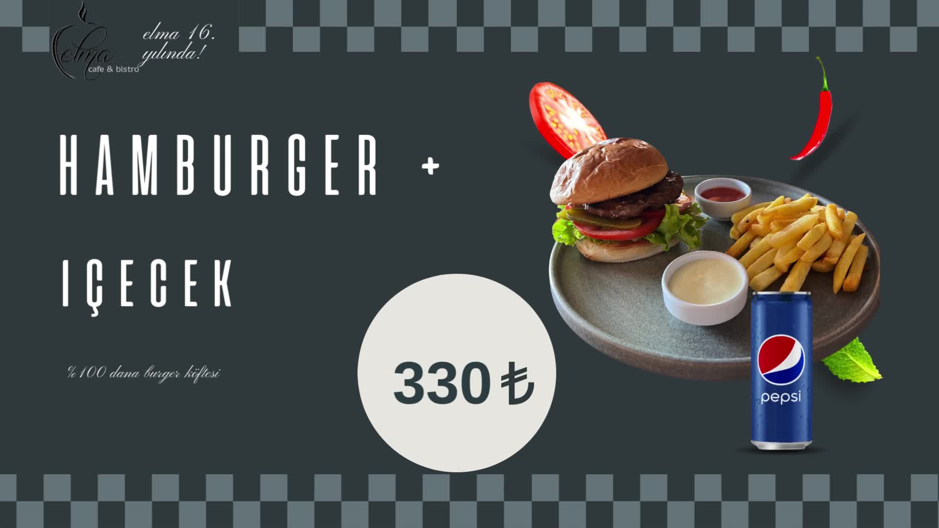 Hamburger +İçecek