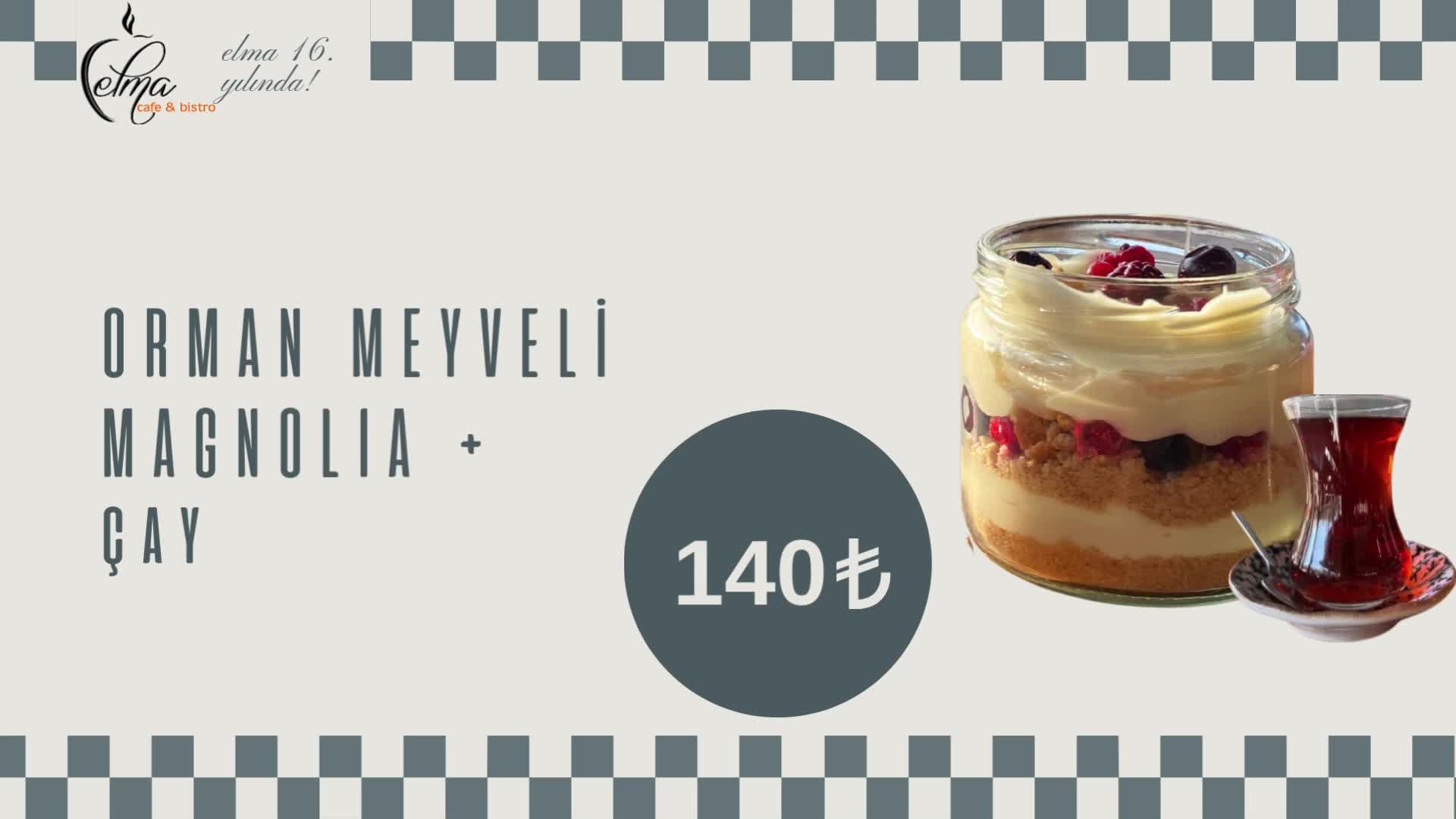 Orman Meyveli Magnolıa + Çay