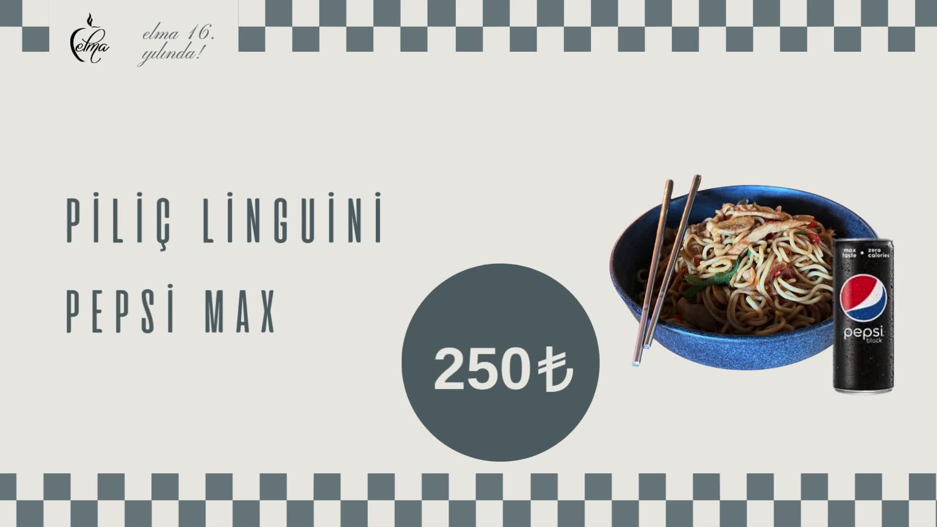 Piliç Linguini + PepsiMax