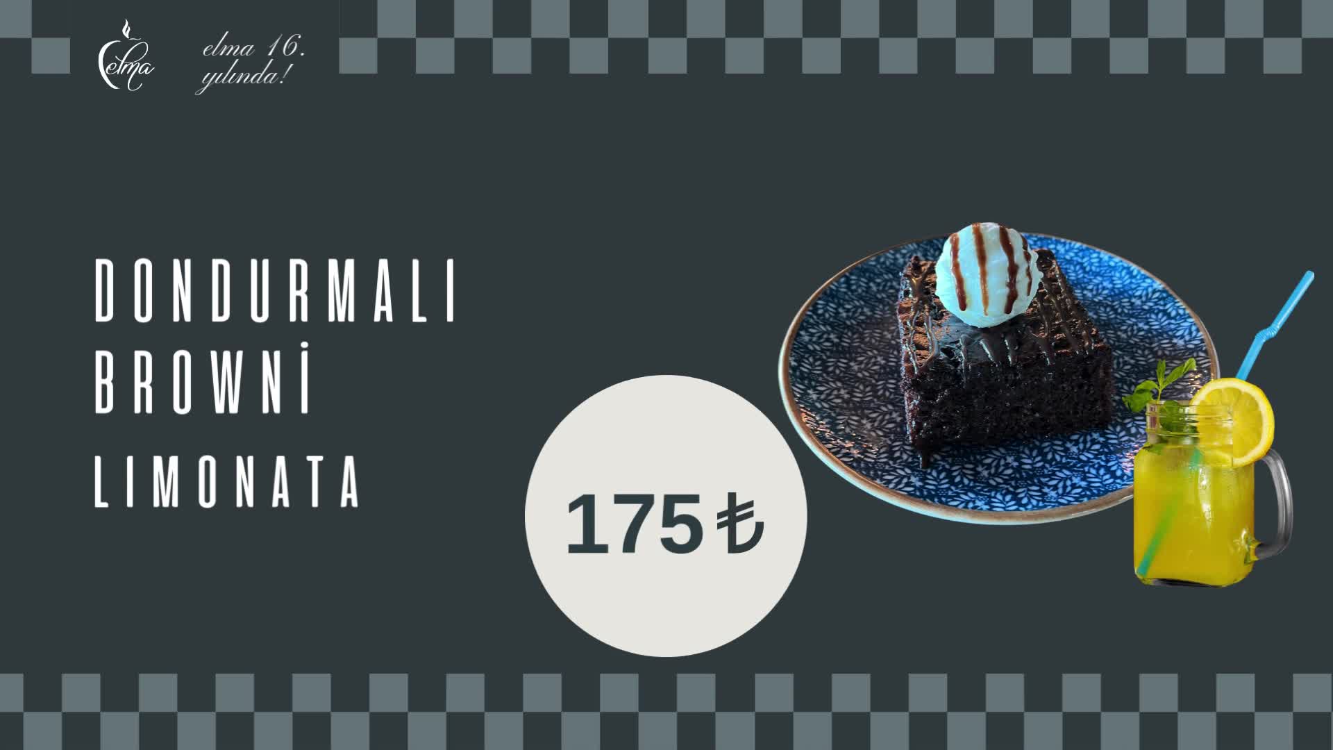 Dondurmalı Browni + Limonata