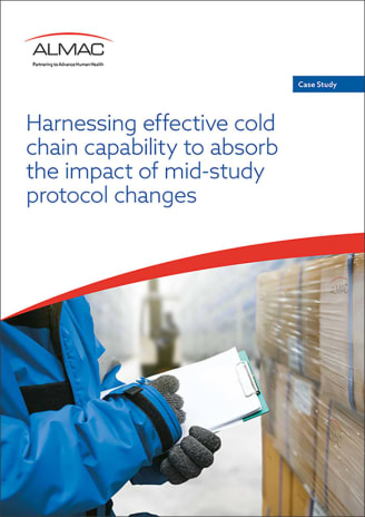 Harnessing effective cold chain capability to absorb the impact of mid-study protocol change