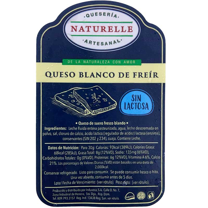 Queso Blanco Naturelle De Freir 1 Lb Almacen Do