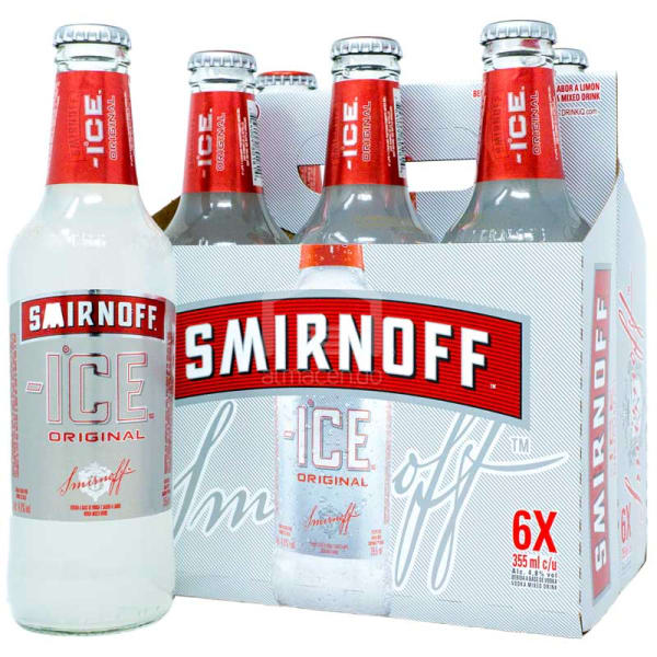 Smirnoff ICE Vodka Original, 12 oz (6 pack) – almacen.do