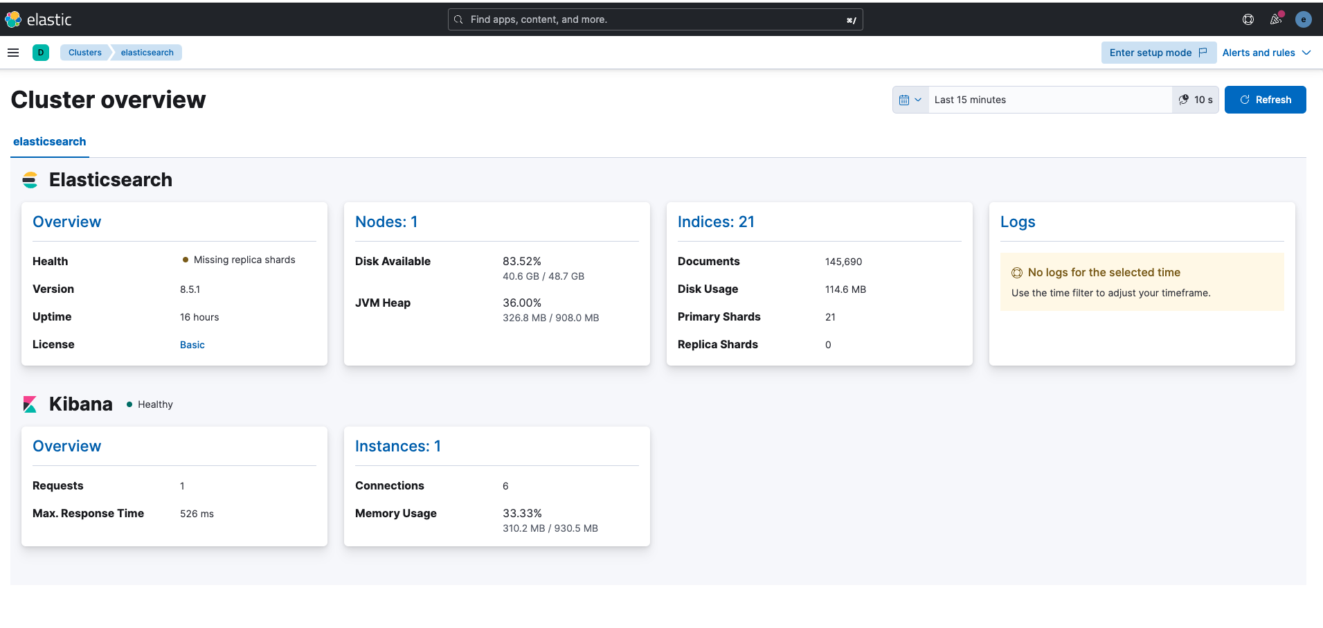 Metricbeat on kibana