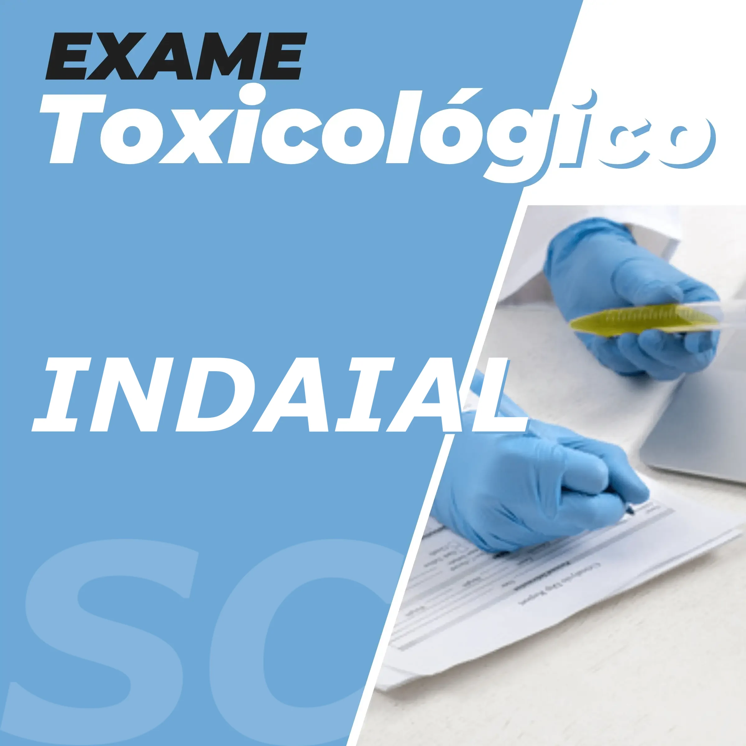 Exame Toxicológico em Indaial / SC