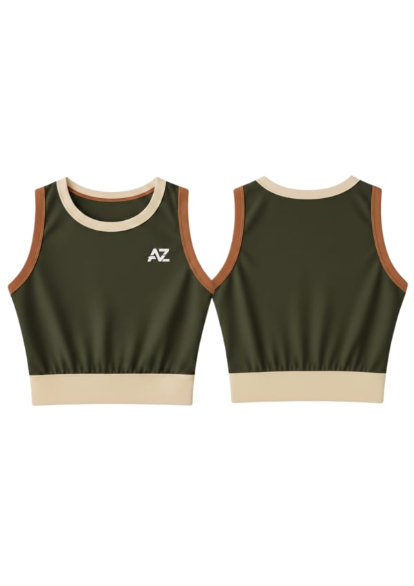 Women’s Colorblock Cropped Tank Top