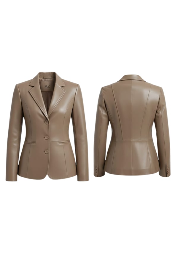 Women’s Leather Blazer