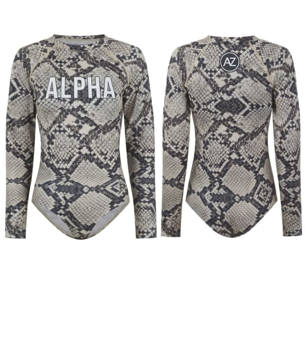 Women’s Long-sleeve Snakeskin Rash Guard