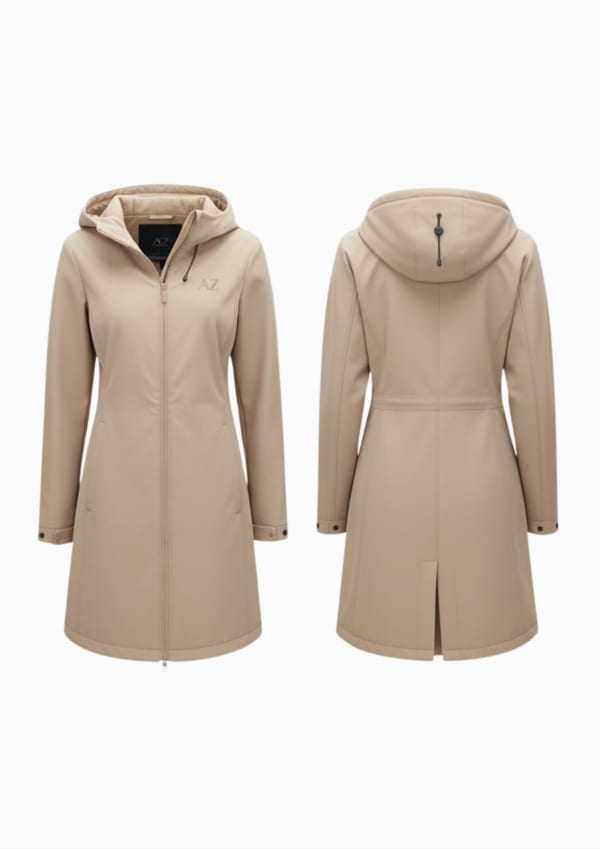 Women’s Hooded Trench-Style Coat