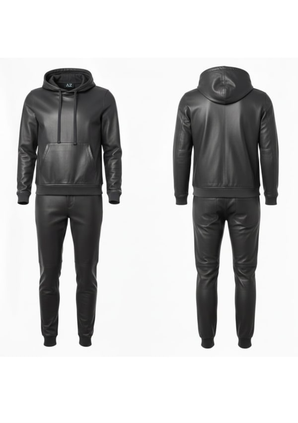 Men’s Leather Tracksuit