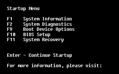 Bios Menu