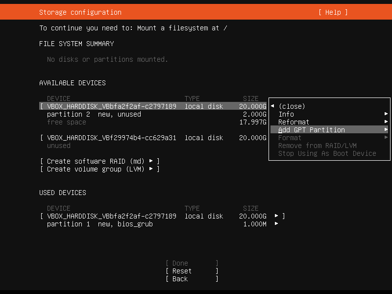 Setup Linux Server Raid 1 Step 10 Screenshot