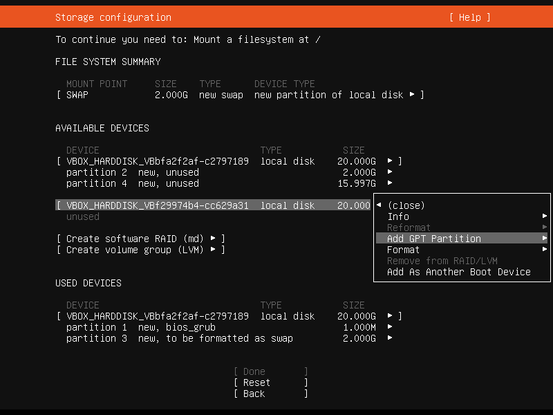 Setup Linux Server Raid 1 Step 16 Screenshot