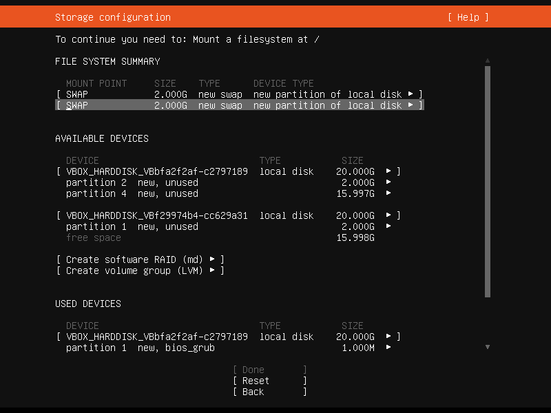 Setup Linux Server Raid 1 Step 20 Screenshot