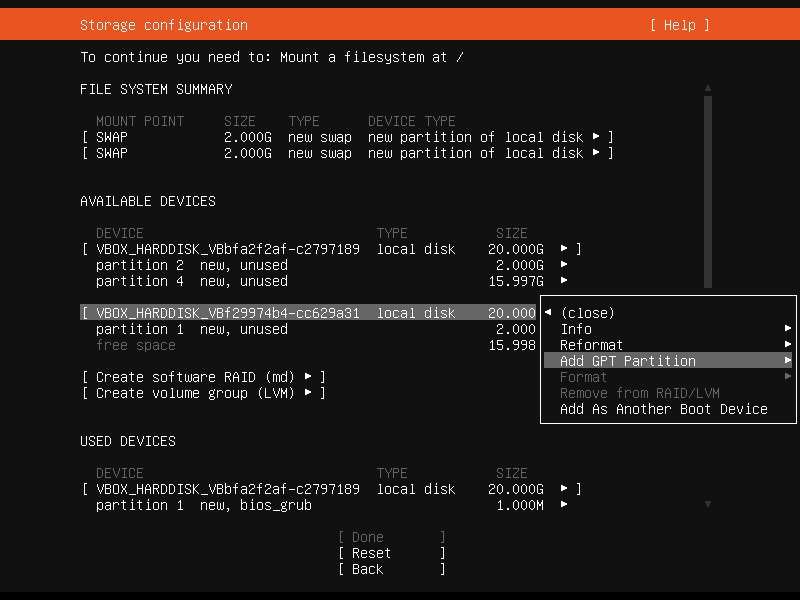 Setup Linux Server Raid 1 Step 21 Screenshot