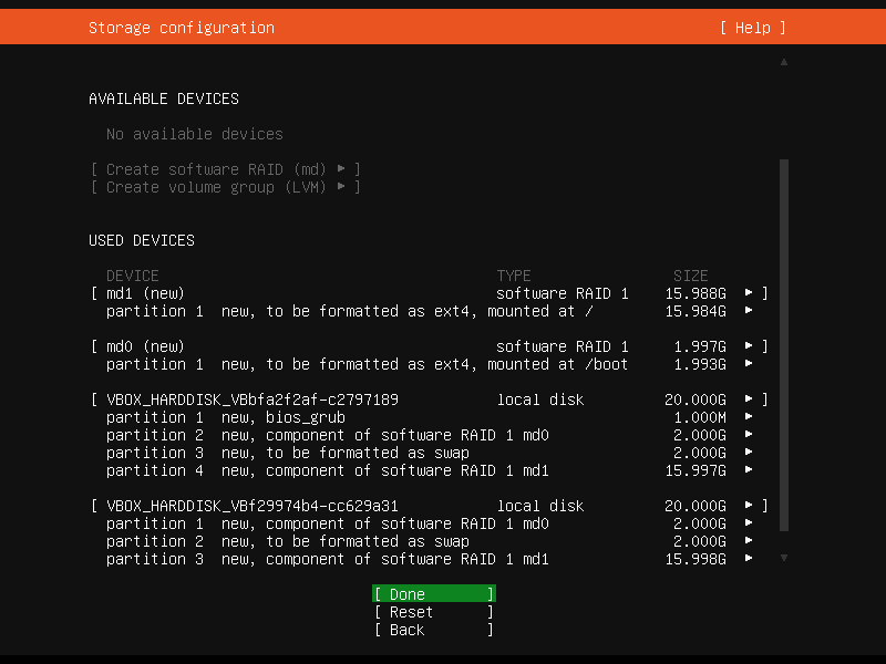 Setup Linux Server Raid 1 Step 36 Screenshot