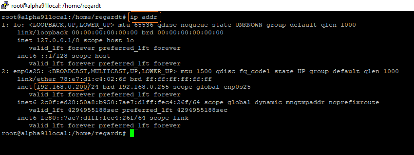 Get Linux IP Address