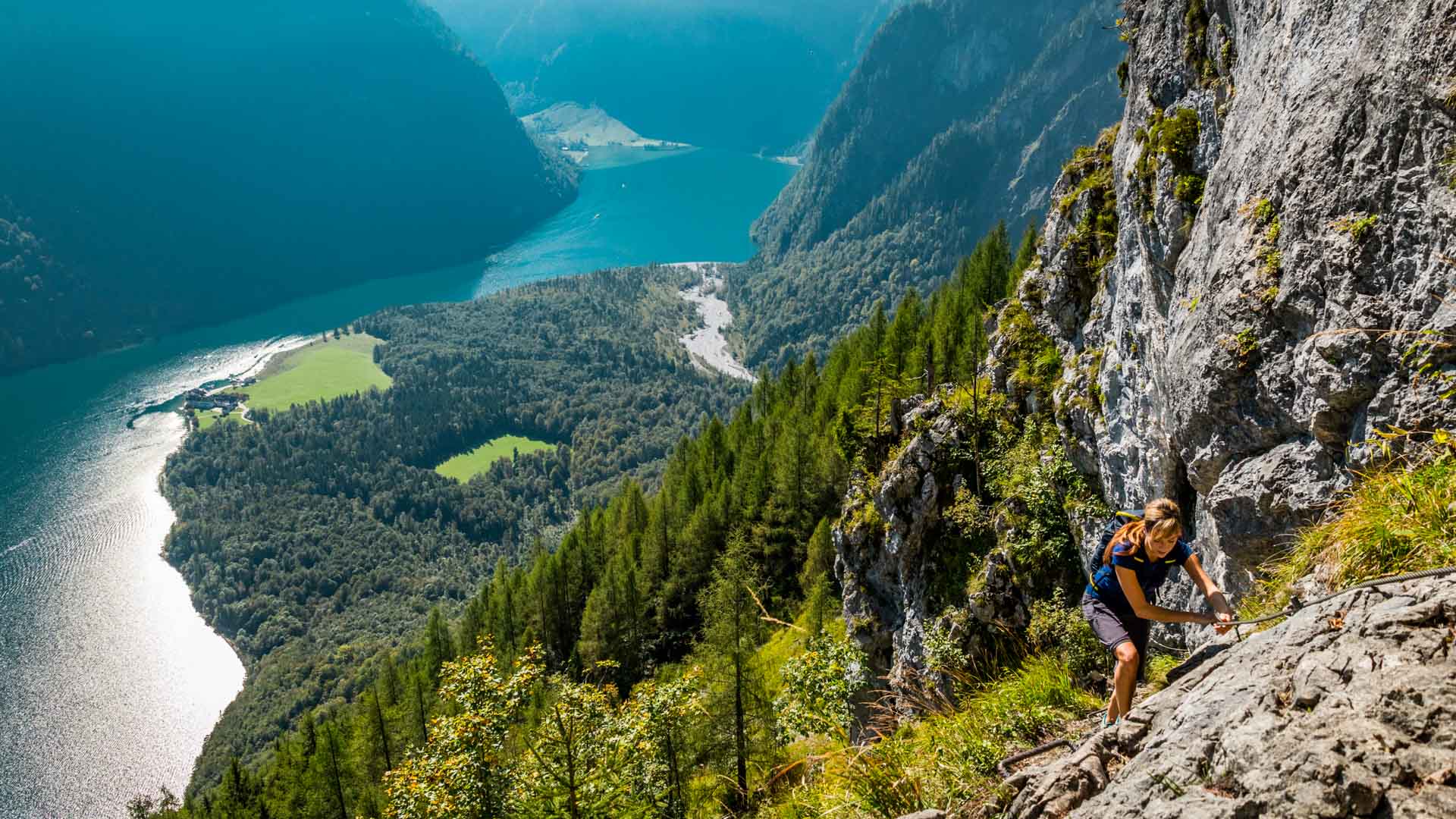 Bergwanderung Berchtesgadener: gefuehrte Bergtour der Alpine Welten Bergsteigerschule mit Bergführer im Gebiet Berchtesgadener Alpen.