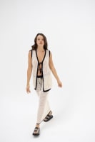 Camisa Dalia Natural - Chocolate