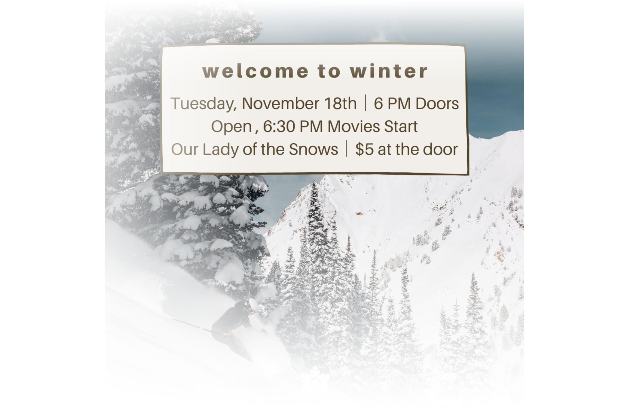 Welcome to Winter