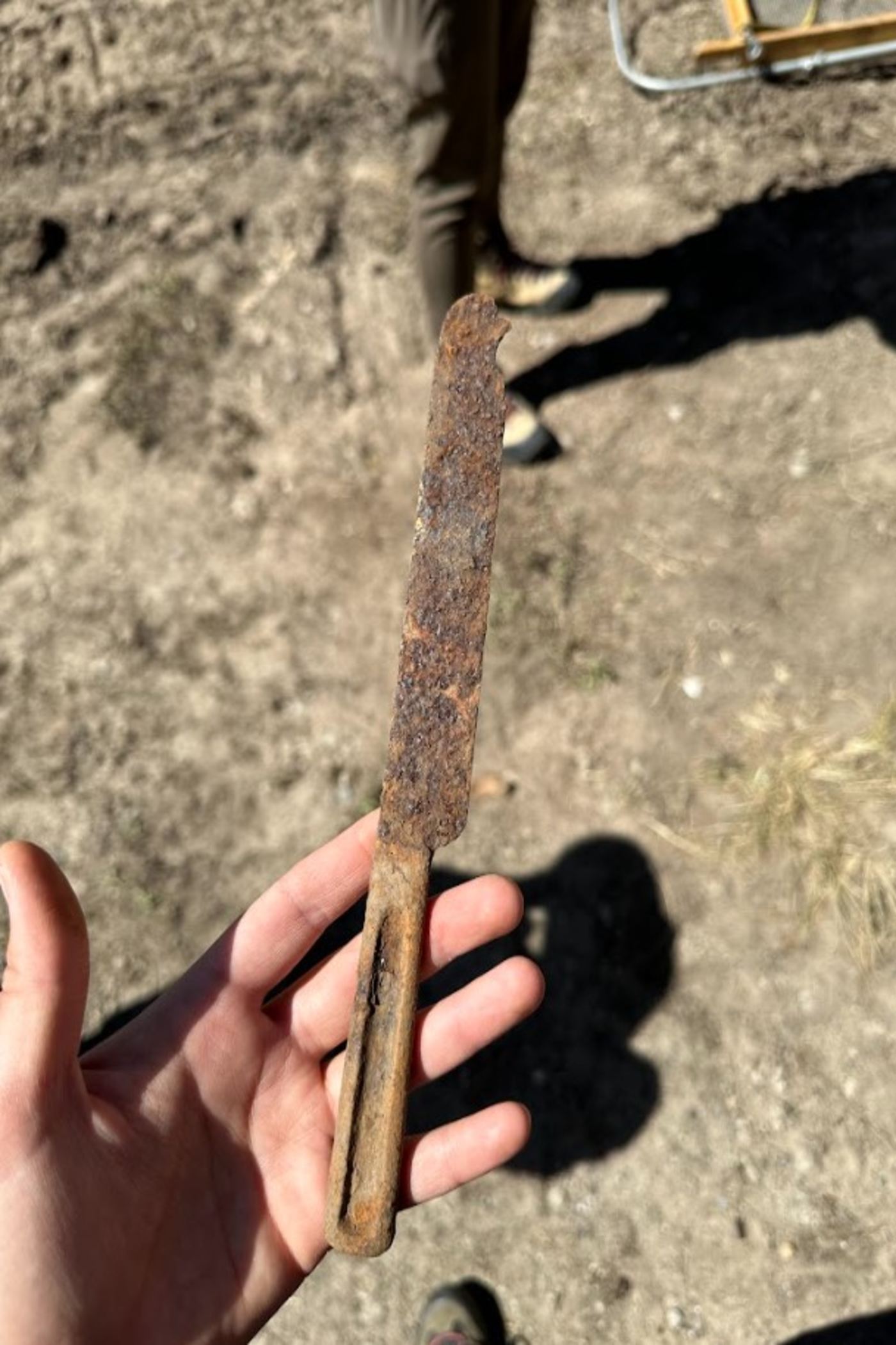 Artifact (butter knife) found at the old Town of Alta site 