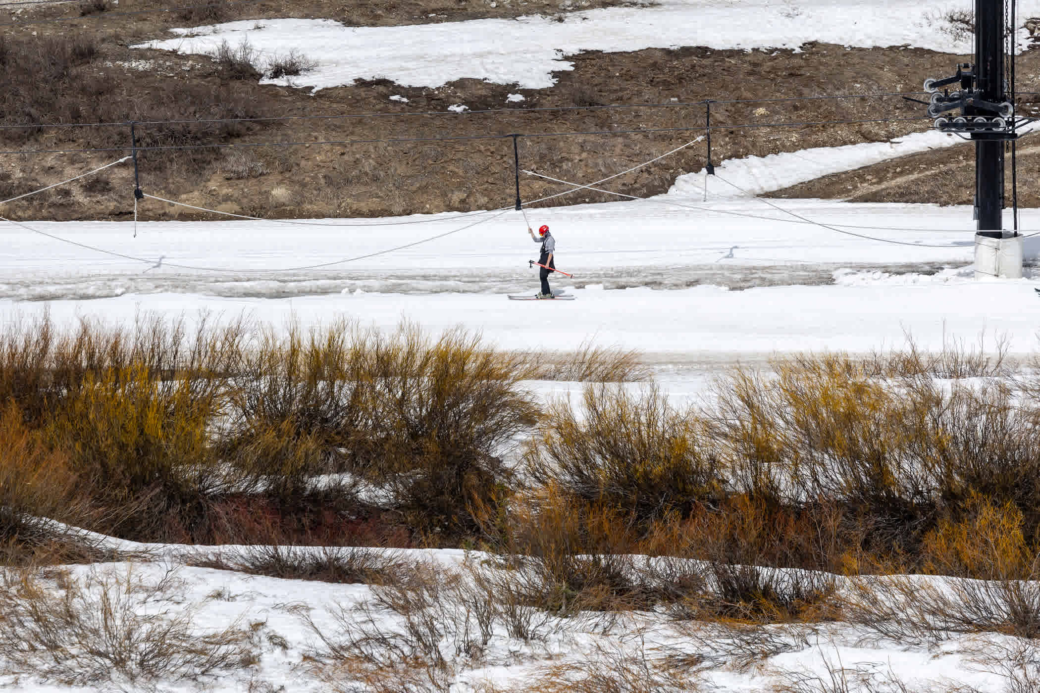 April 21st: Alta's base areas hanging on through the final week of the season | Photo: Photo-John