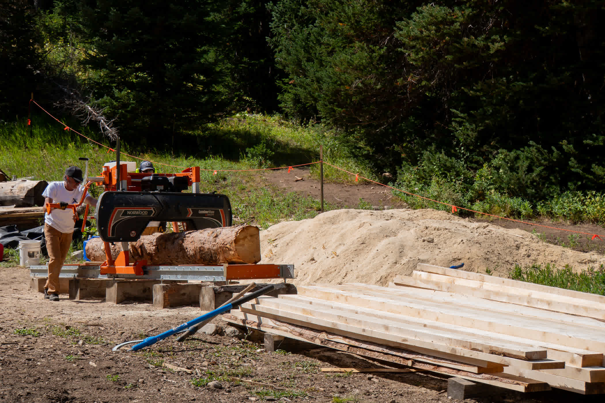 September 3rd: Repurposing timber at the Alta sawmill