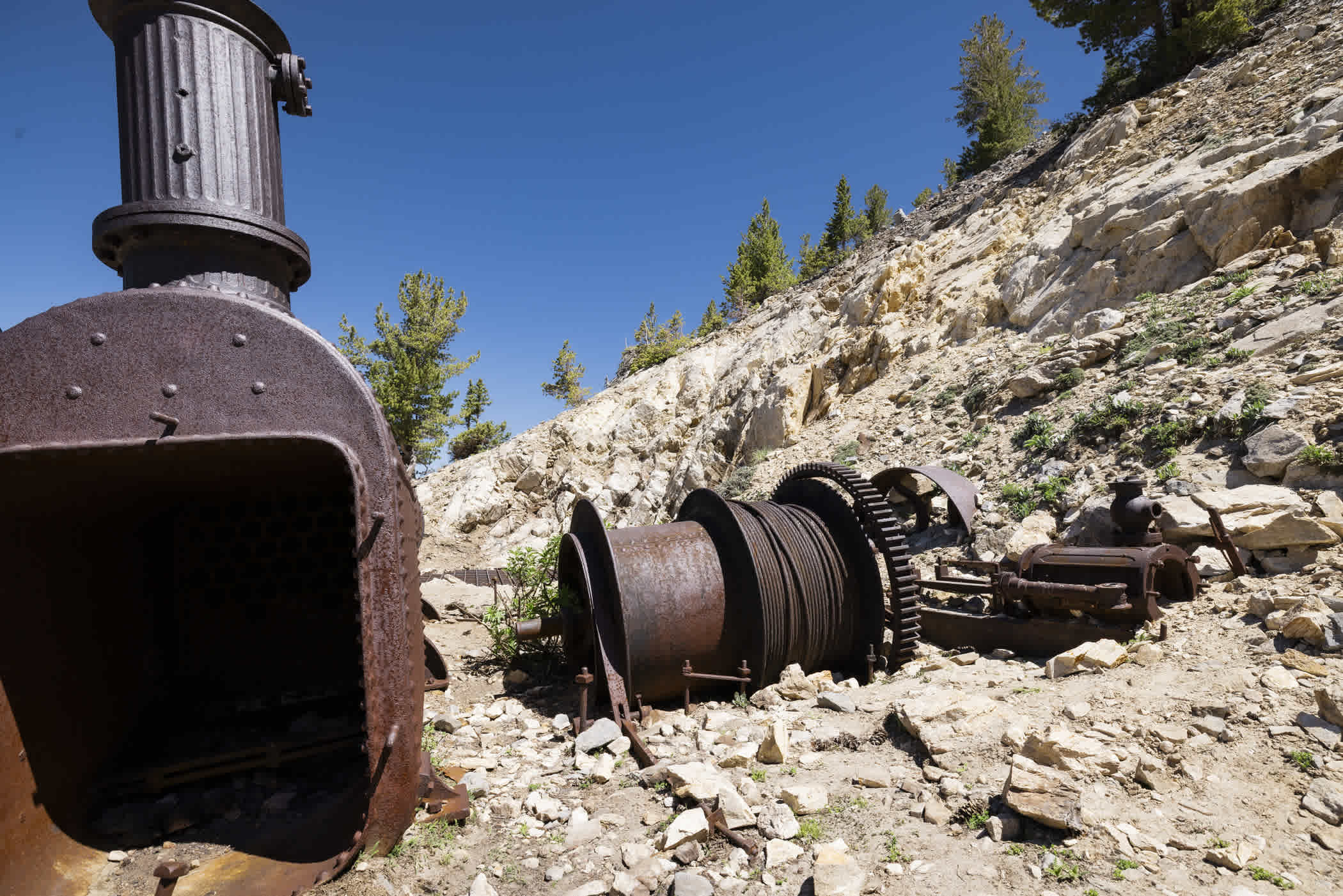 Old mining relics found at the Prince of Whales Mine