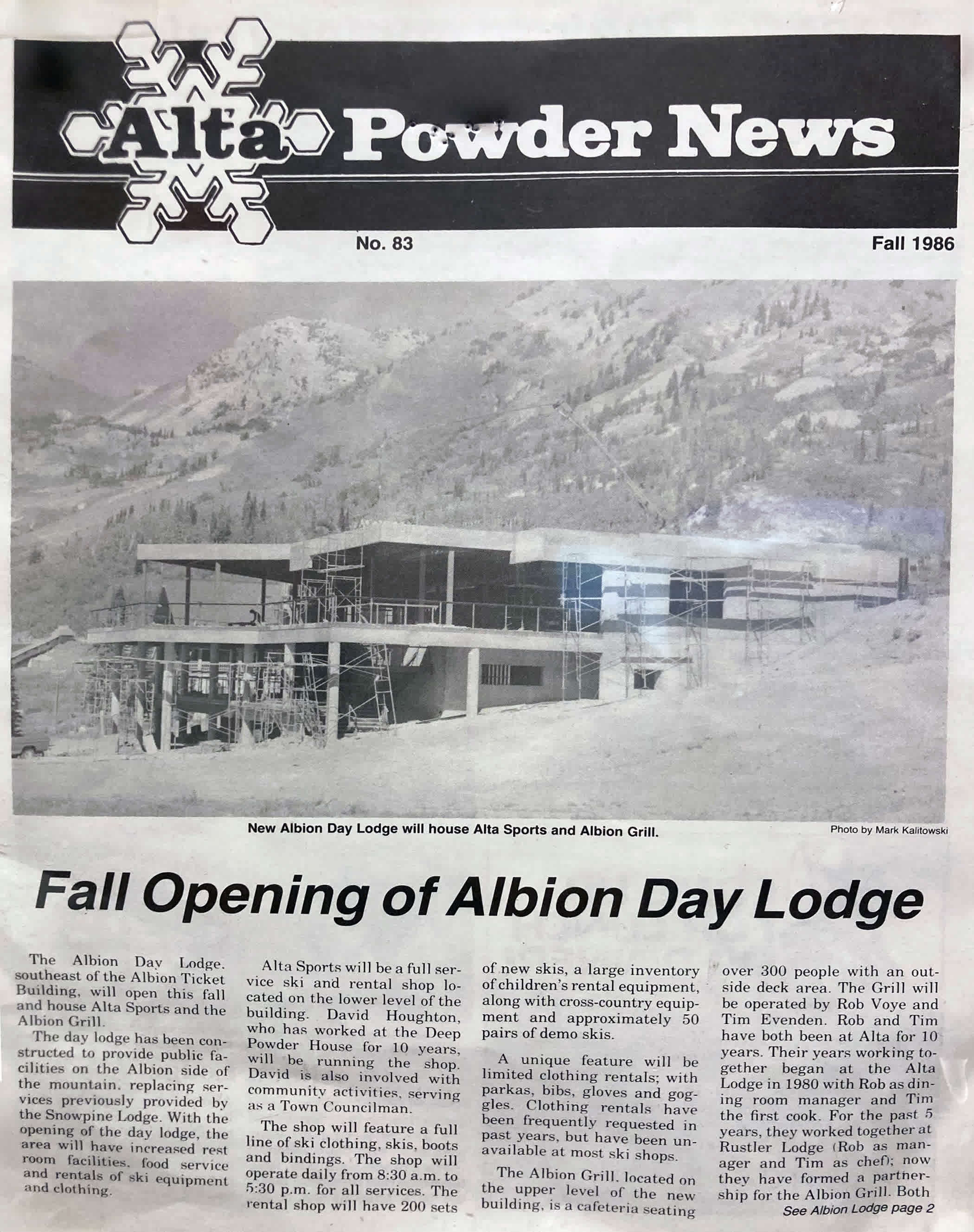 Alta Day Lodge opens