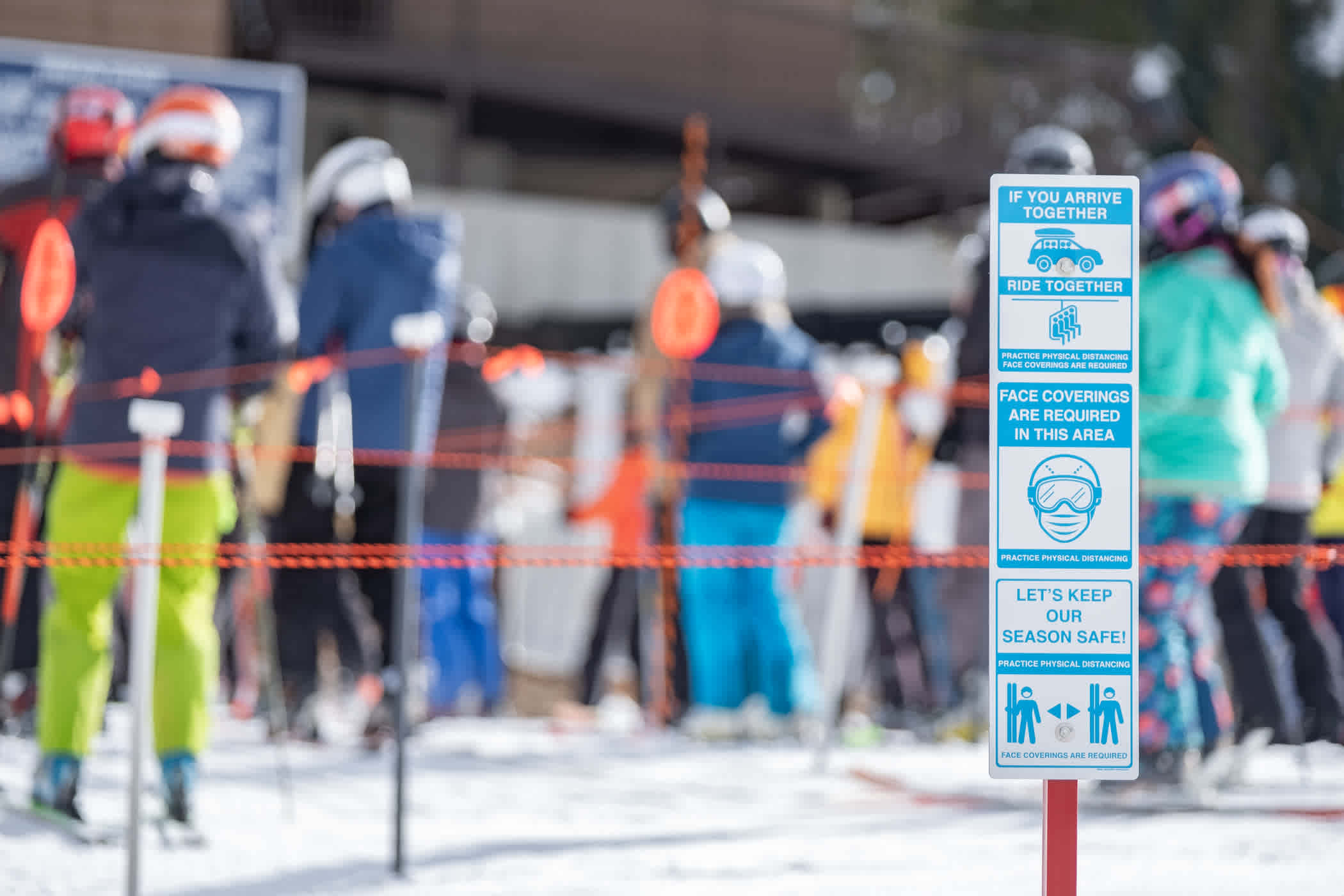 Signage in the Alta lift maze