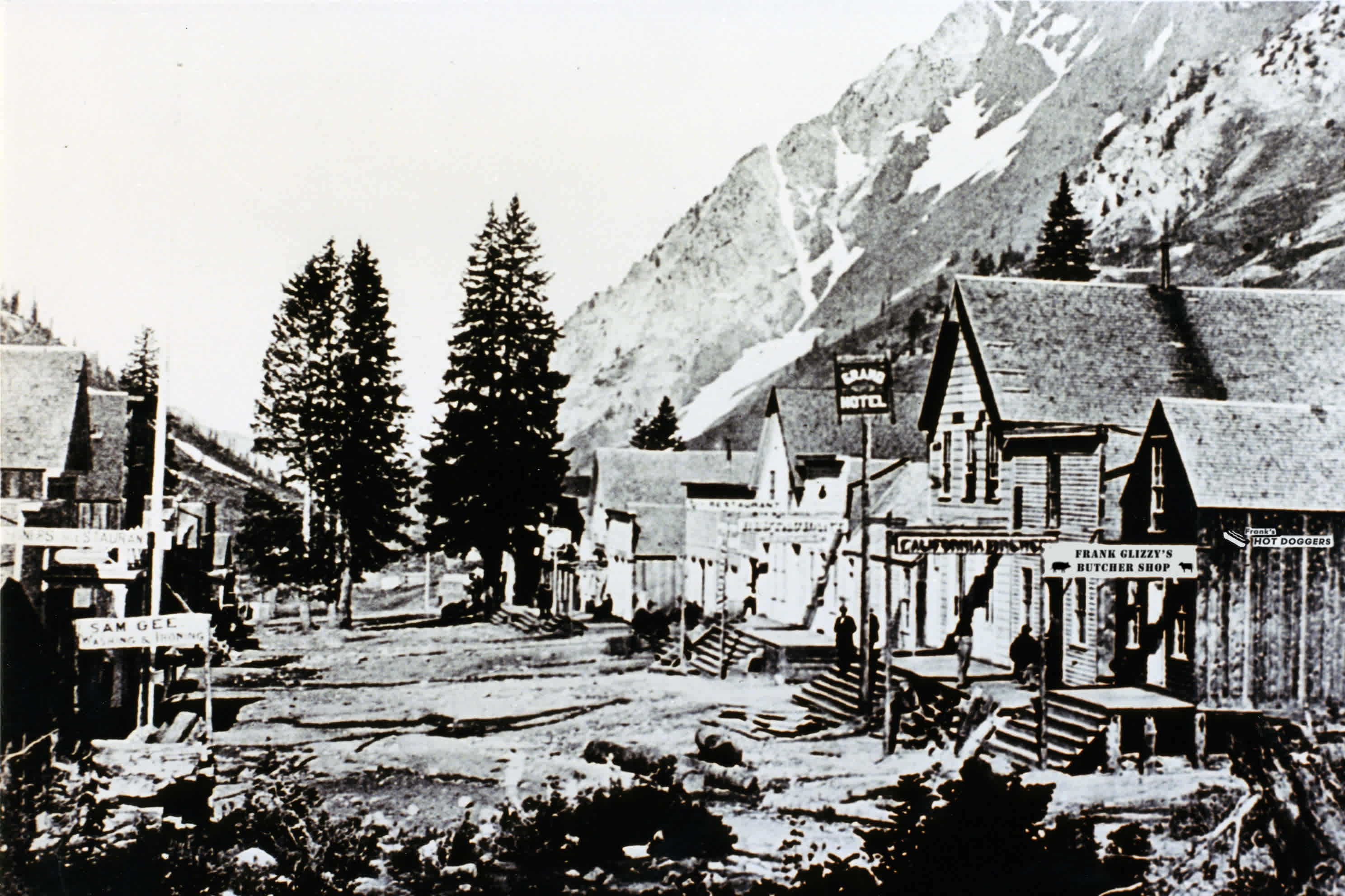 Main Street in the Town of Alta, circa 1878