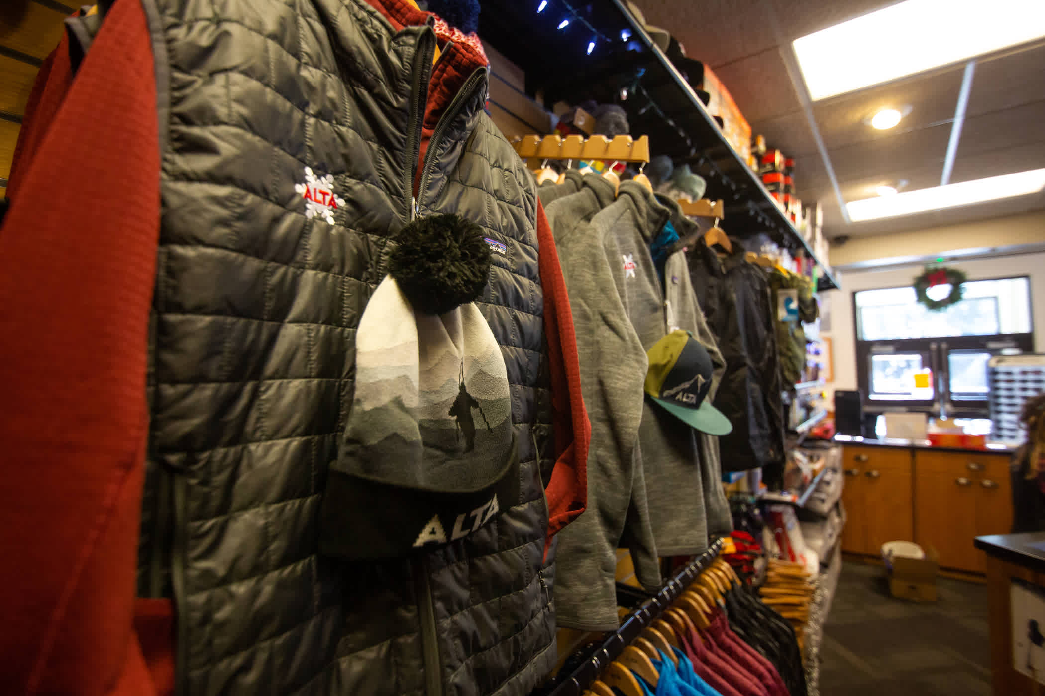 Alta Ski Shop - Albion sells Alta-branded clothing