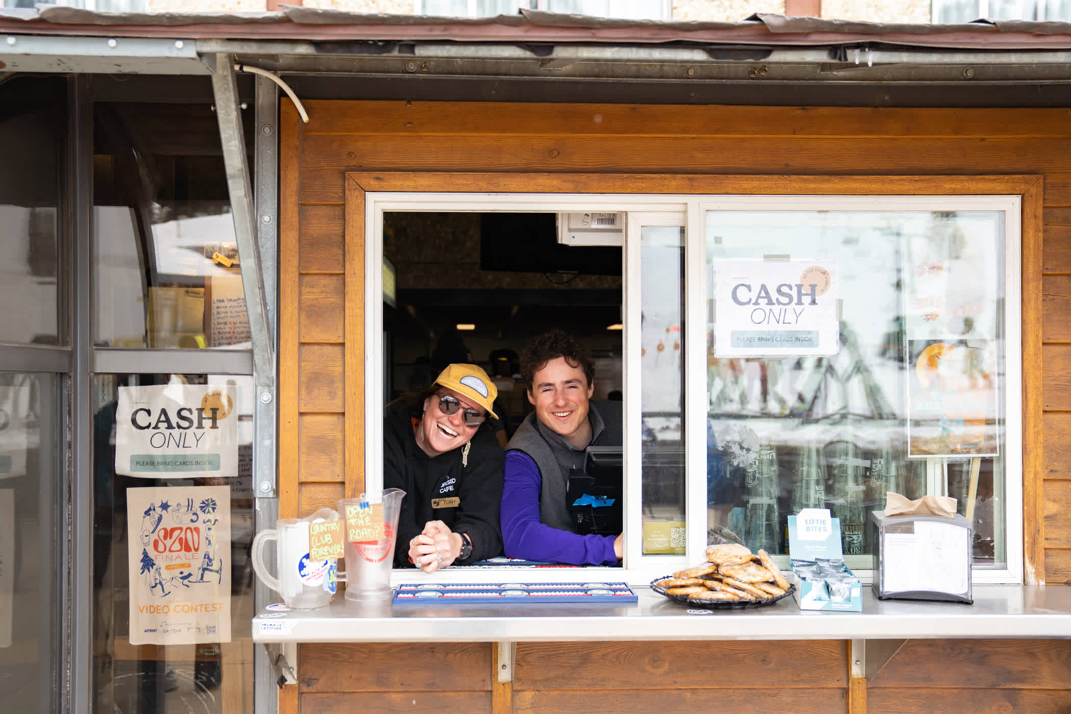 Slopeside Joe's take-out window on the GMD patio
