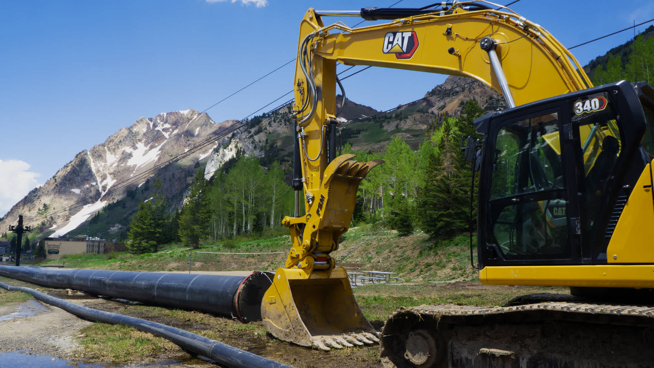 One of Alta's summer construction vehicles running on renewable diesel