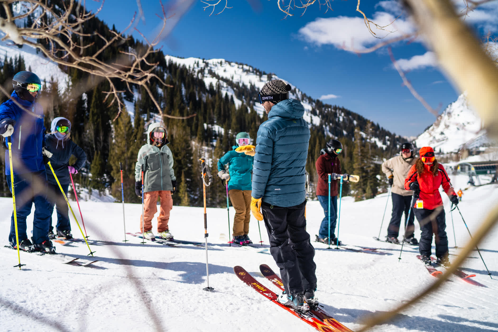 TreeUtah Volunteer and Certified Arborist, Ian Piesner, leading Trees and Skis | Photo: Tyler Struss 