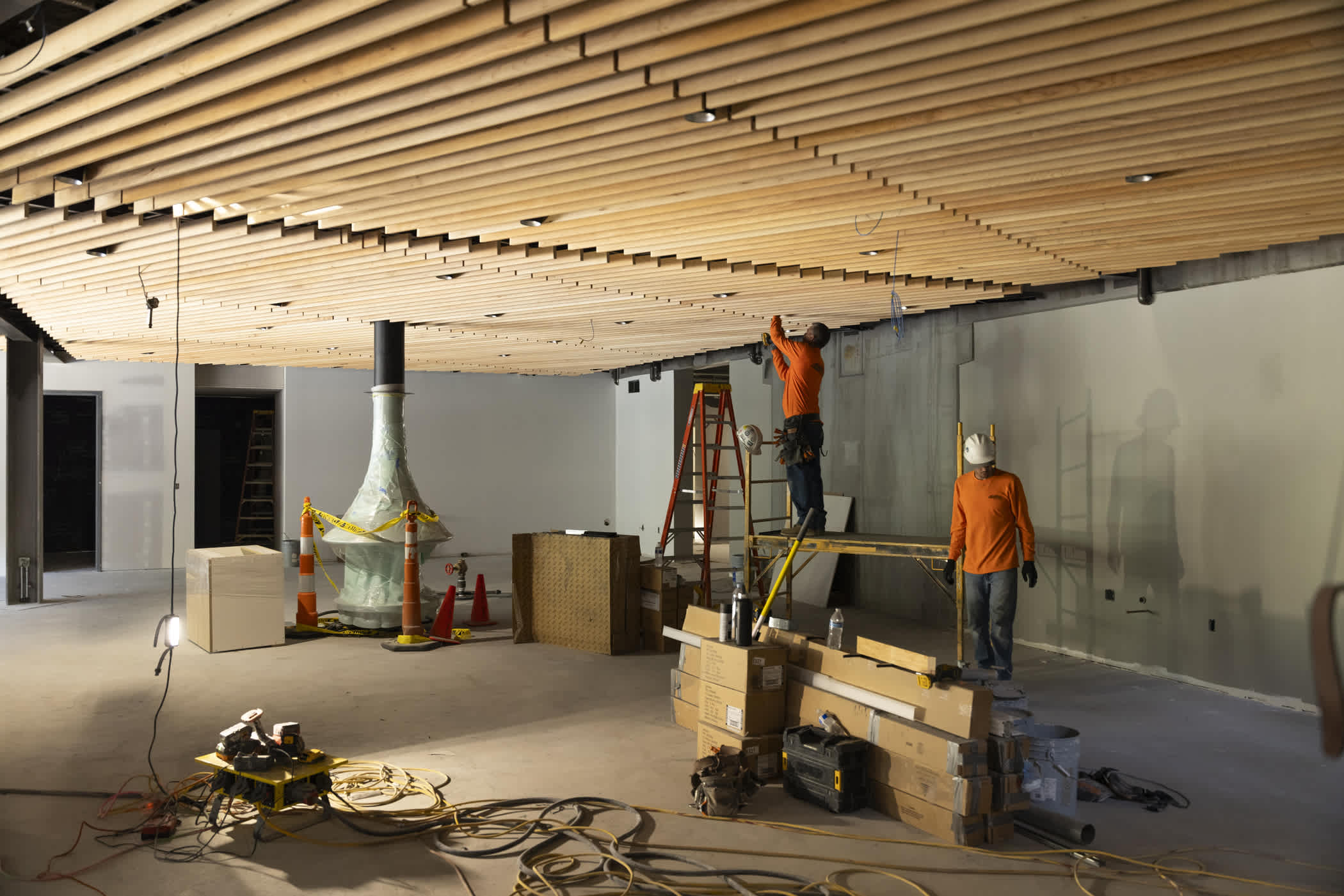 August 4th: Work continues on Albion Day Lodge | Photo: Rocko Menzyk