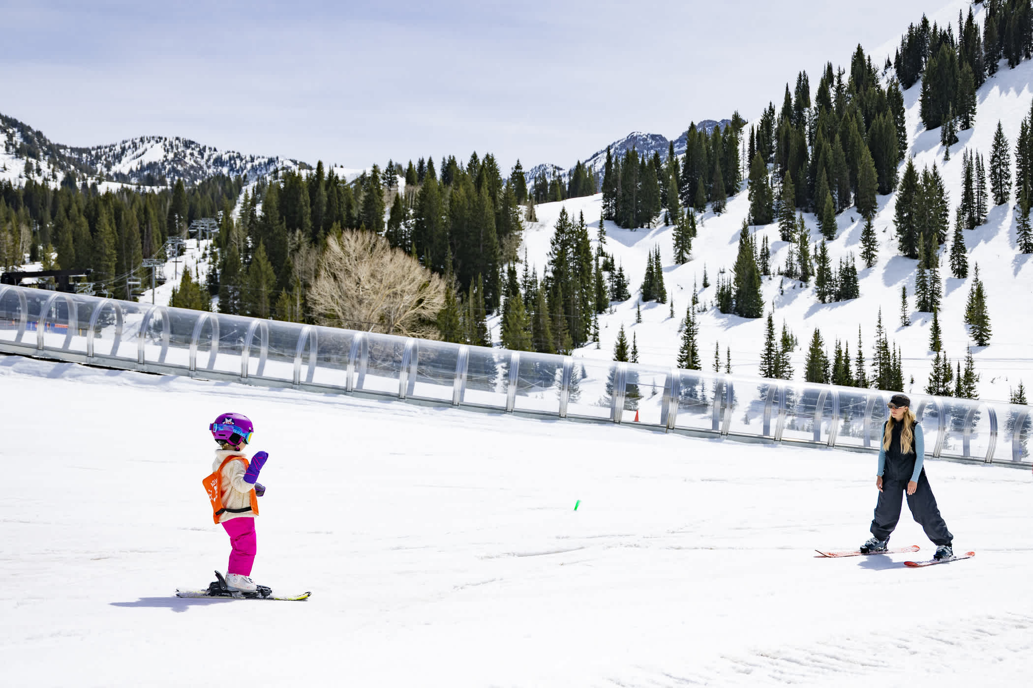 March 27th: A new skier enjoying another sunny day | Photo: Rocko Menzyk