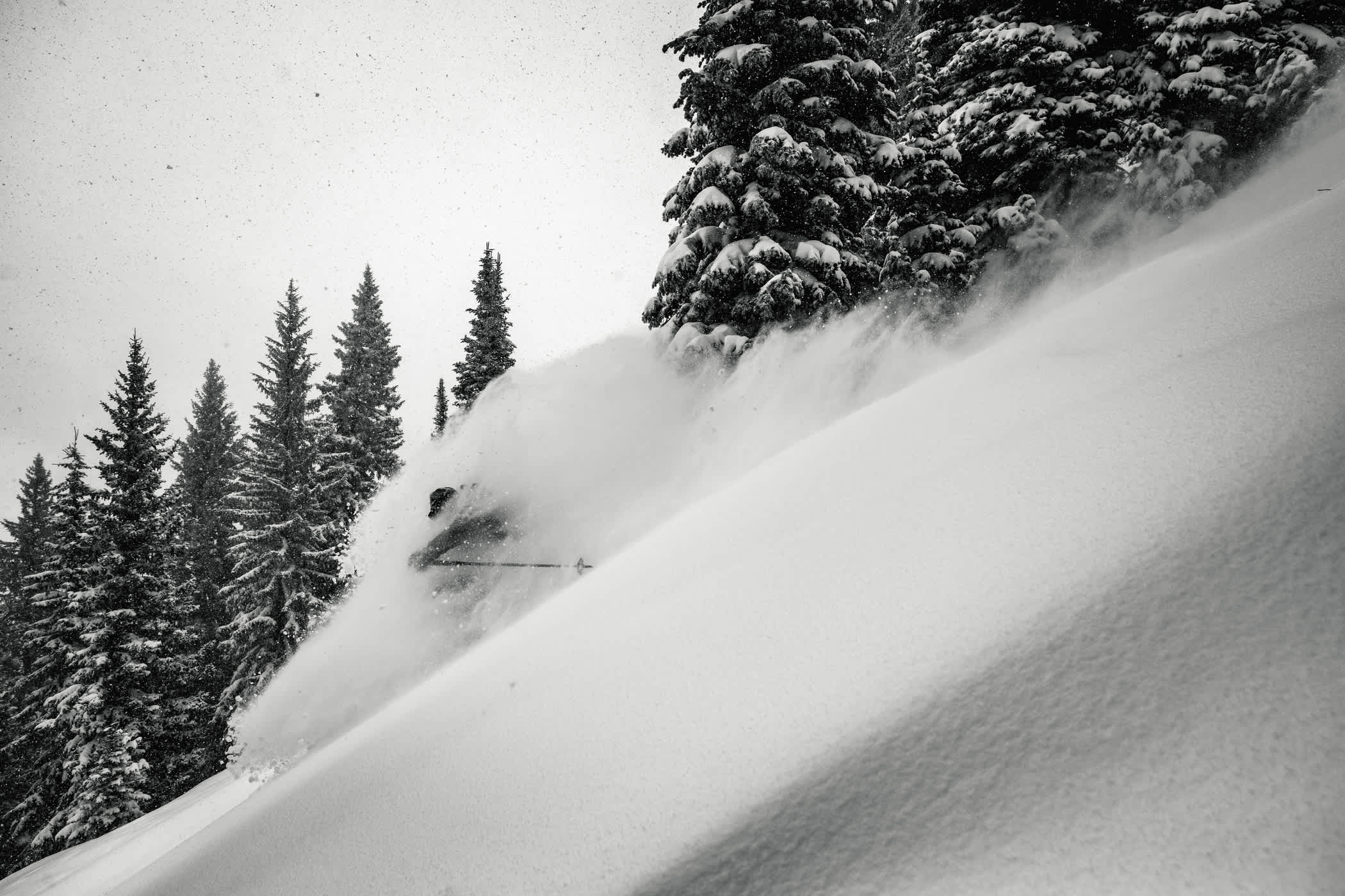 March 5th: Tommy Flitton storm skiing | Photo: Rocko Menzyk