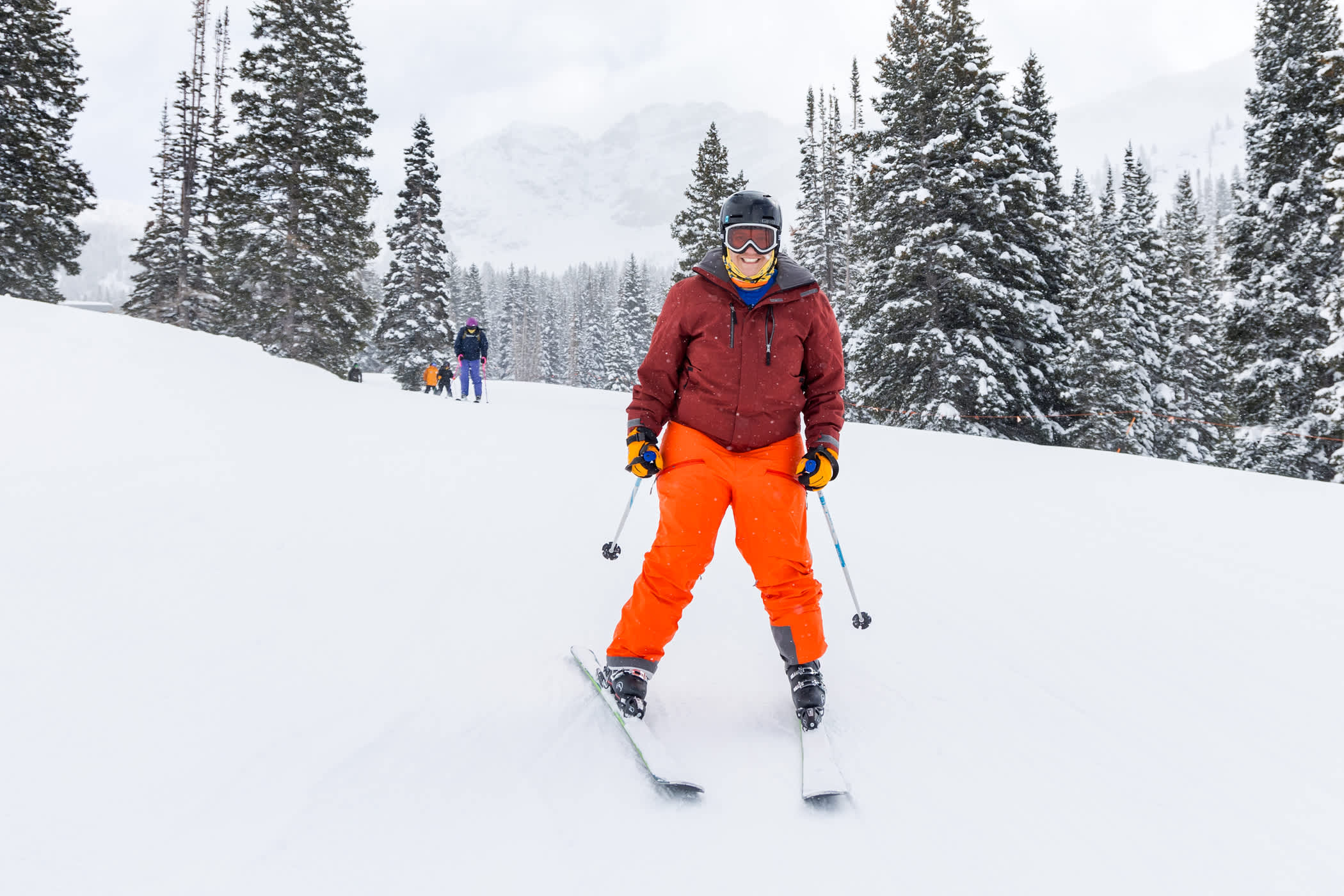 Skiing Sunnyside on a snowy day at Alta Ski Area | Photo: Photo-John