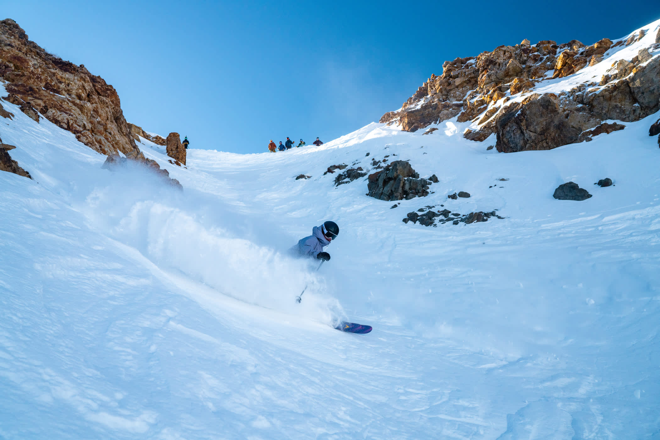 February 6th: Berkley Stone crushes Main Chute | Photo: Tyler Struss