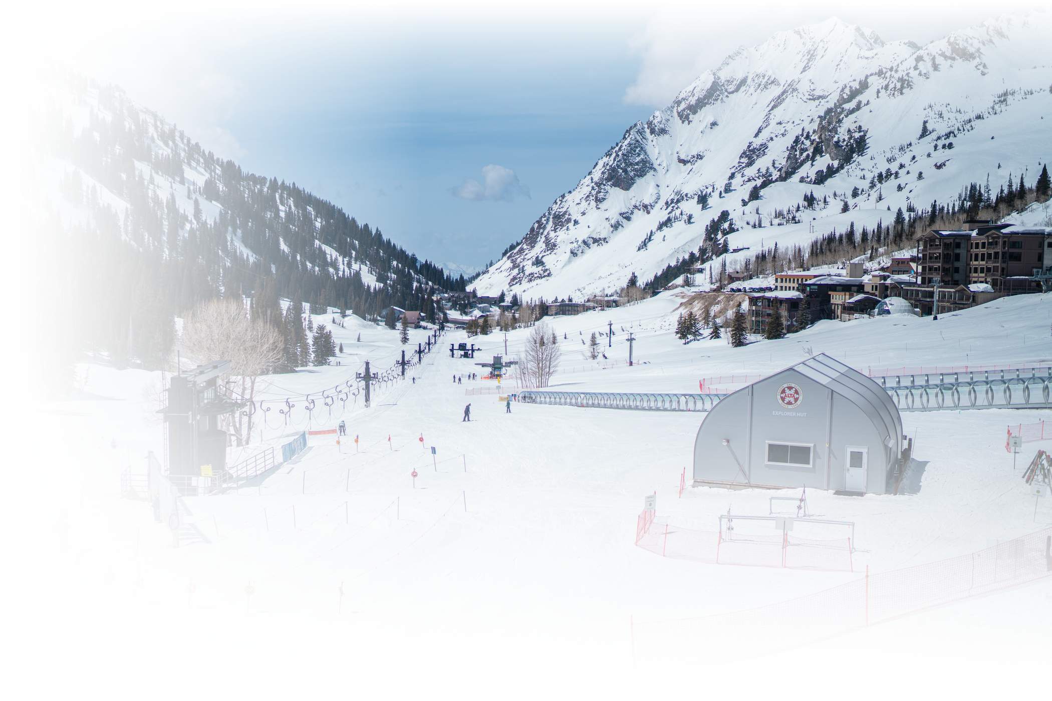 Looking down the Transfer Tow from the Albion base area