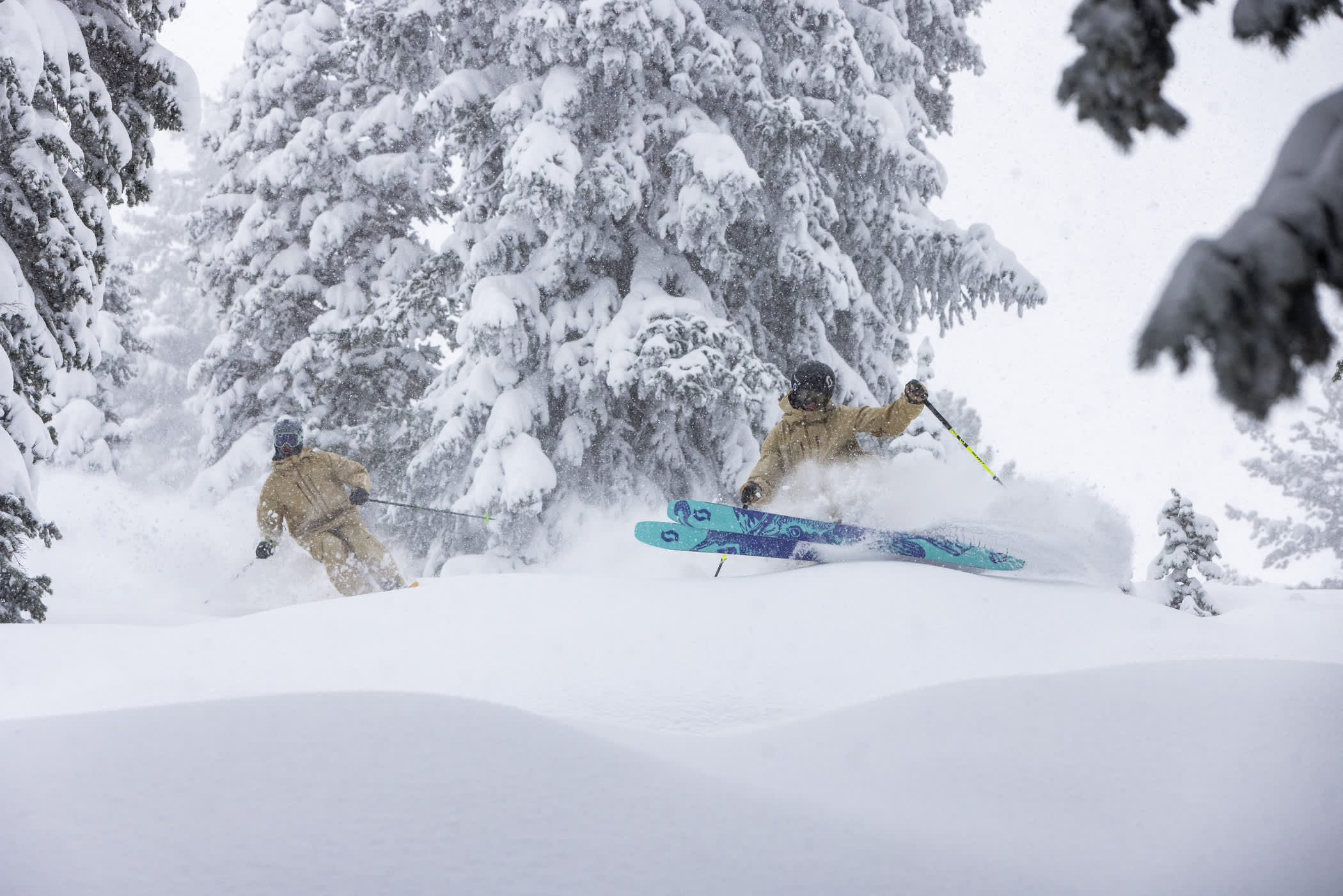 December 3rd: Parkin Costain and Jake Hopfinger bop through the first storm of December | Photo: Rocko Menzyk