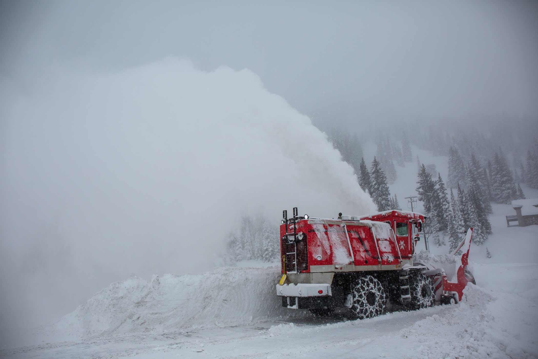 Kodiak Blower at Work