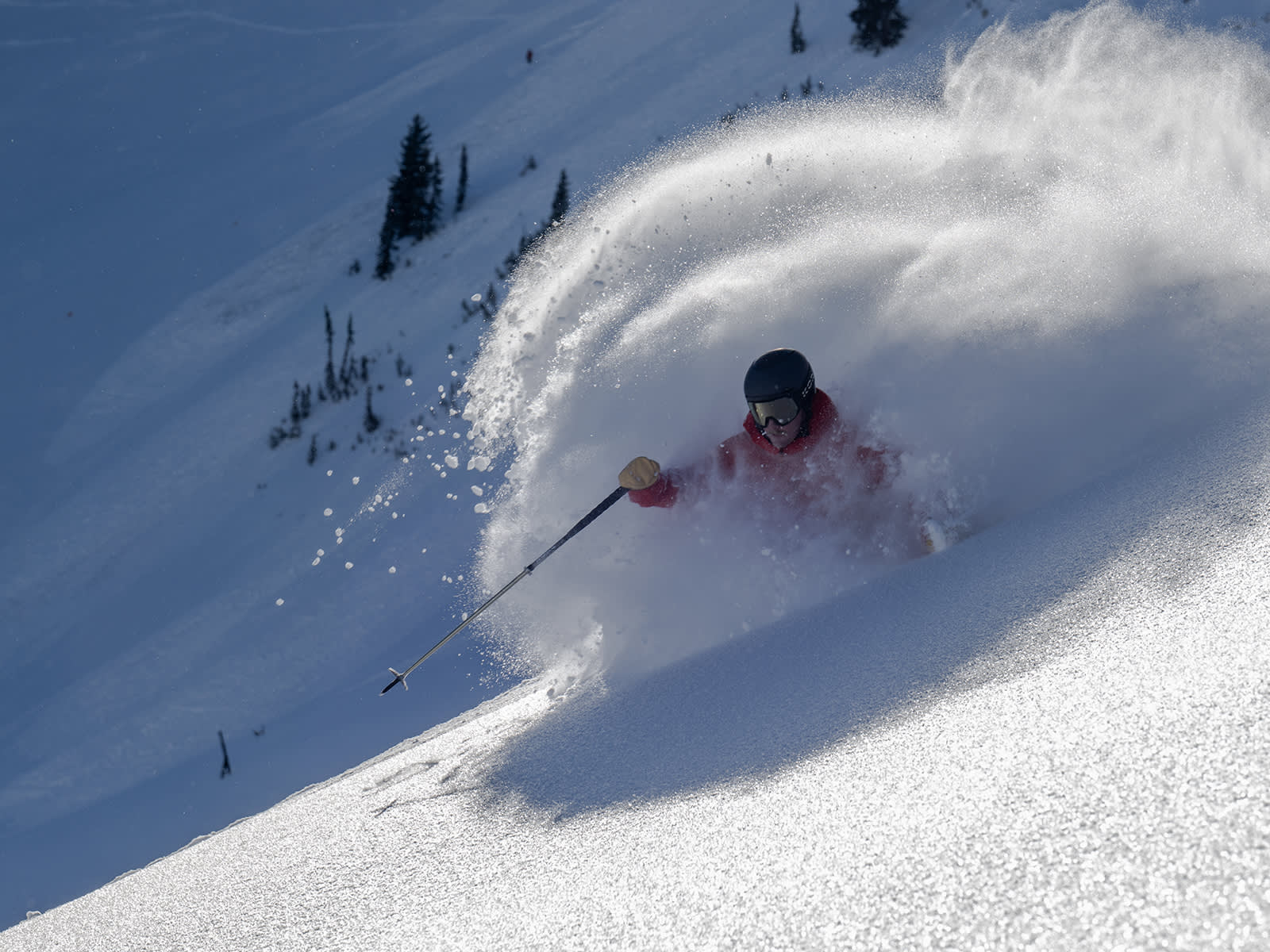 January 6th: Tommy Flitton on a bluebid powder day | Photo: Lee Cohen