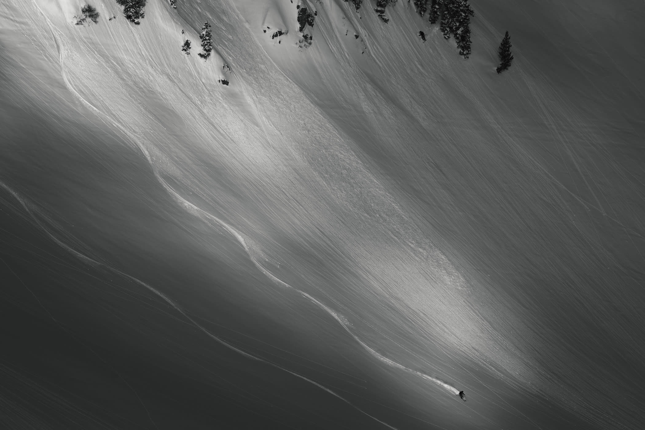 April 8th: Skiers catch an April Ballroom opening | Photo: Rocko Menzyk