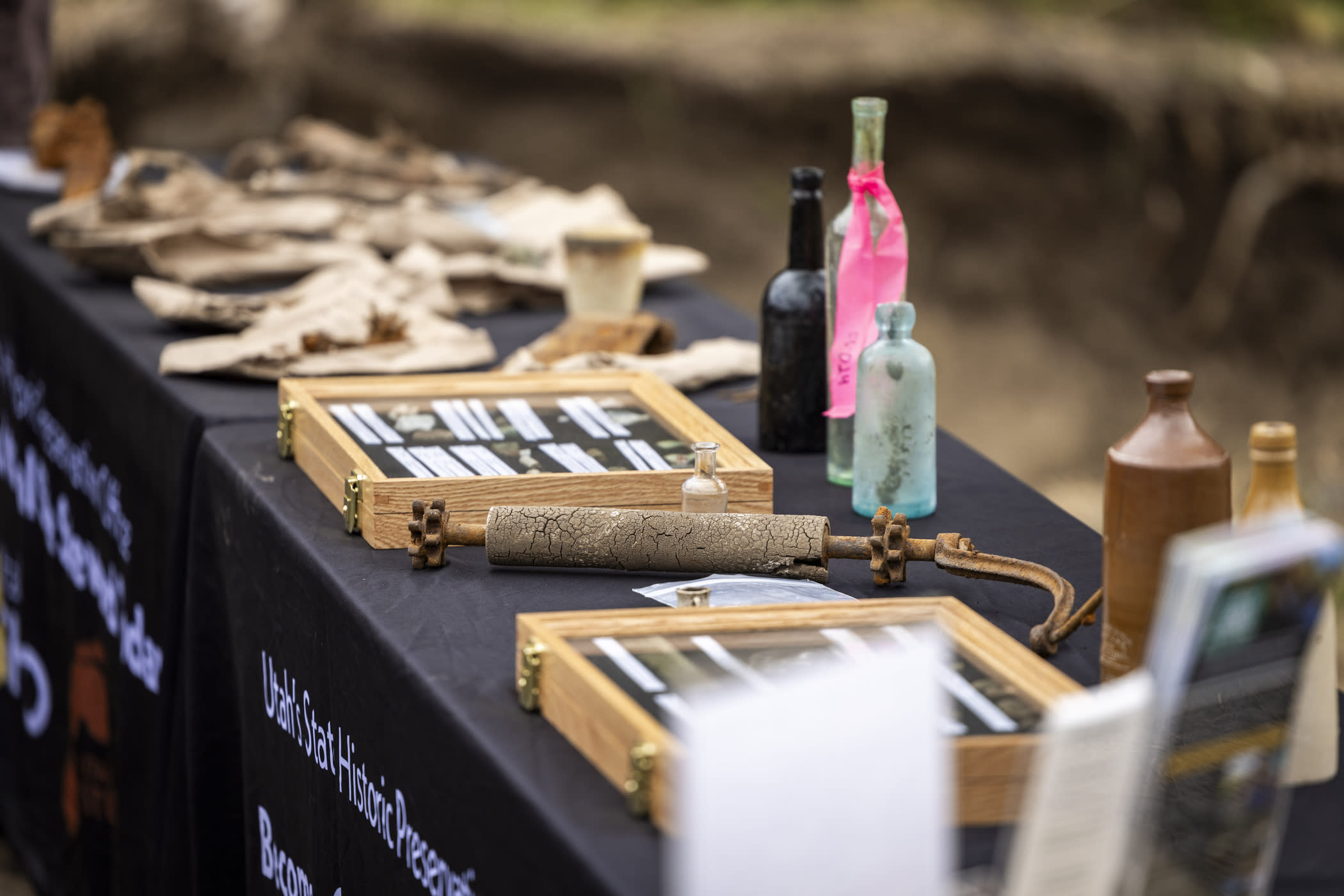 Artifacts recovered from the historic Town of Alta site | Photo: Rocko Menzyk