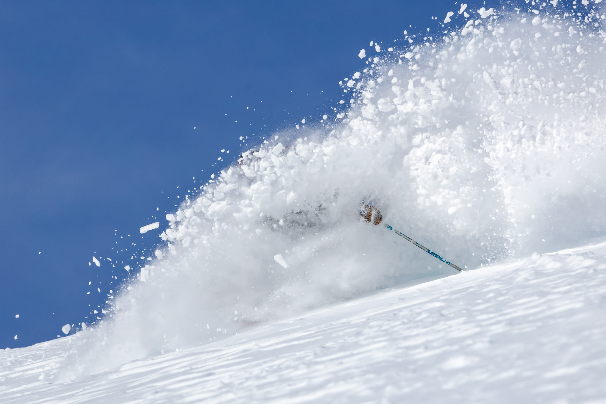 January 11th: Jack Garver catches a bluebird Backside rope drop | Photo: Photo-John