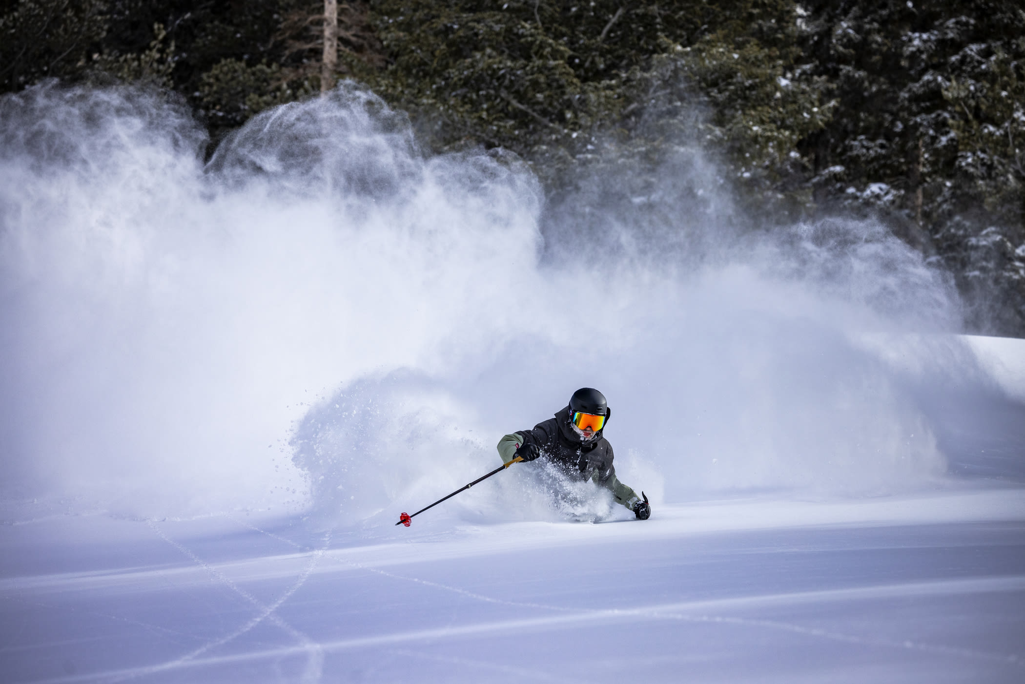 February 18th: Dash Longe scores fresh tracks | Photo: Rocko Menzyk