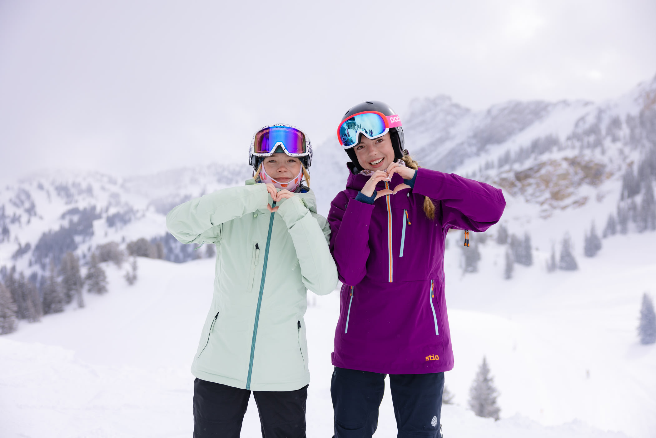 February 14th: The McLoughlin sisters love the new snow | Photo: Chloe Jimenez